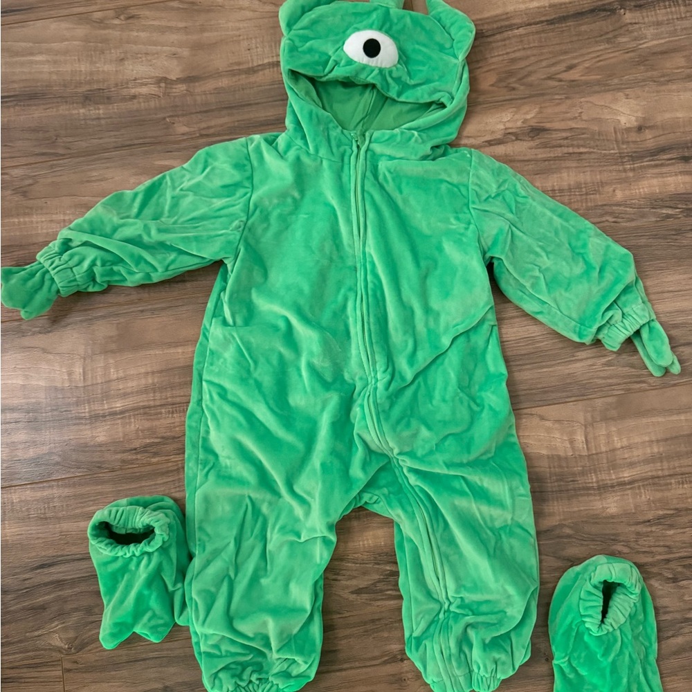 Green Monster Kids One Piece Costume
